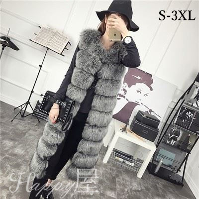 毛皮ベスト ファーベスト レディース フェイクフォックス 袖なし ロング丈 無地 もこもこ ふわふわ 暖かい 着痩せ 人気 結婚式披露宴　エレガント 秋/冬 新作