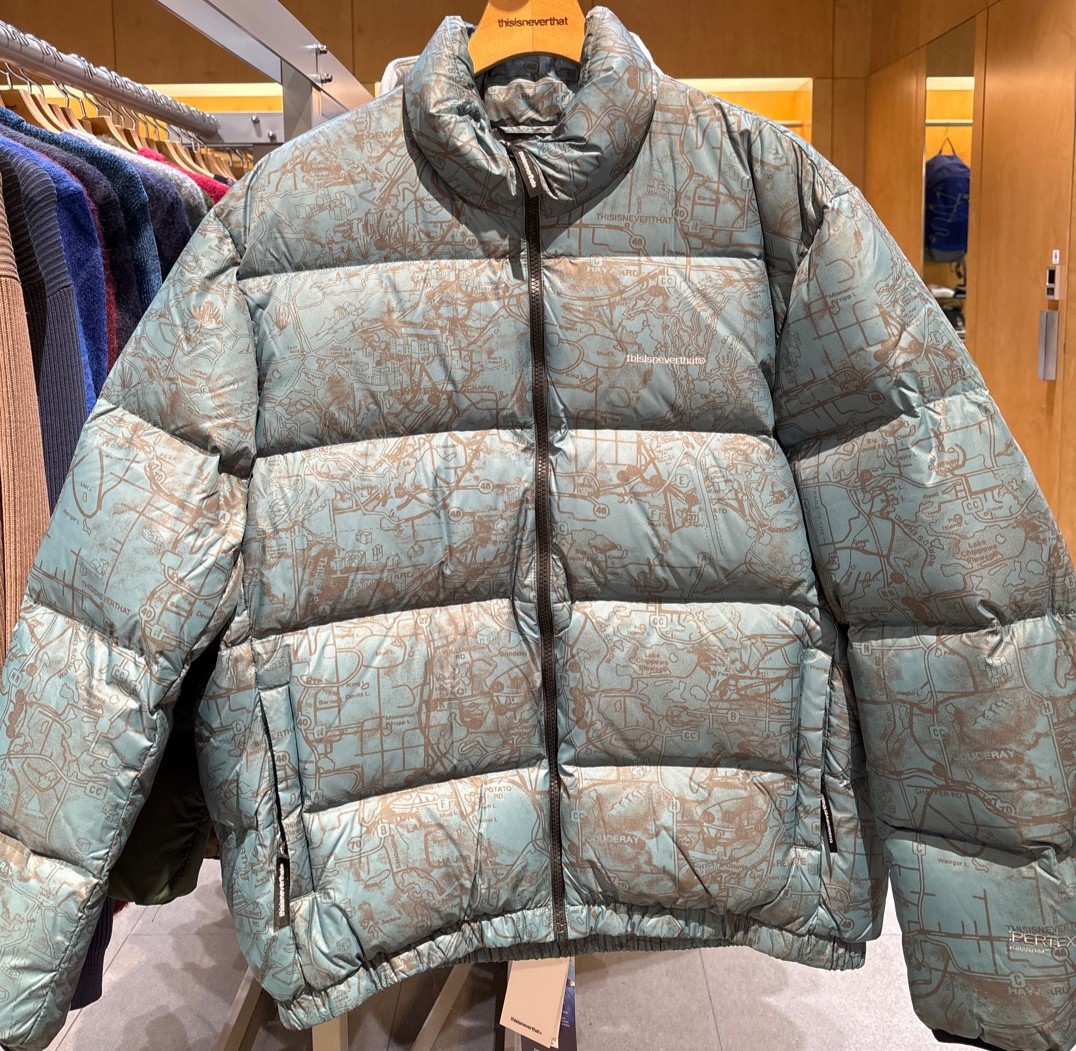 【THISISNEVERTHAT】 PERTEX T DOWN JACKET : TEAL