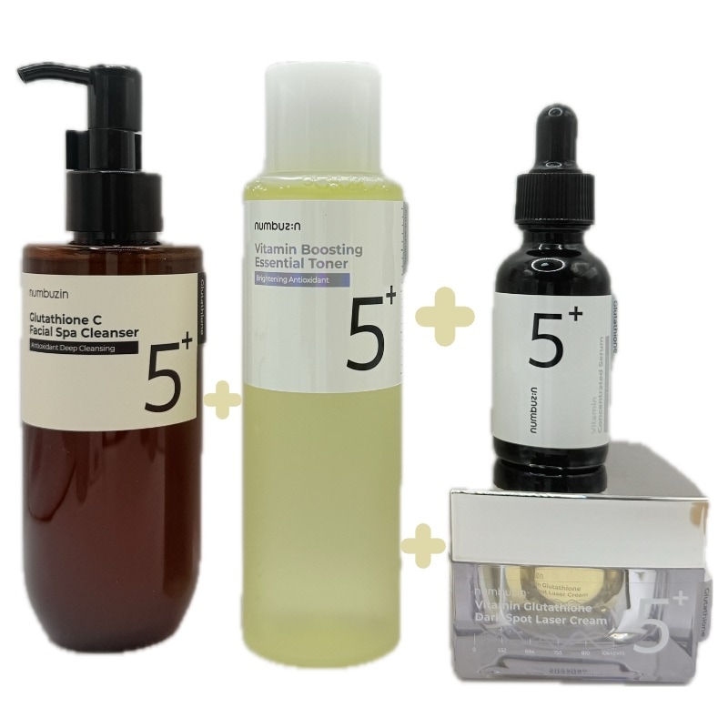 【5番 スペシャル セット】5番 白玉グルタチオンCアロママッサージクレンジング / 白玉点滴グルタチオンCトナー / 白玉グルタチオンＣ美容液 / 白玉グルタチオンCメラゼロクリーム