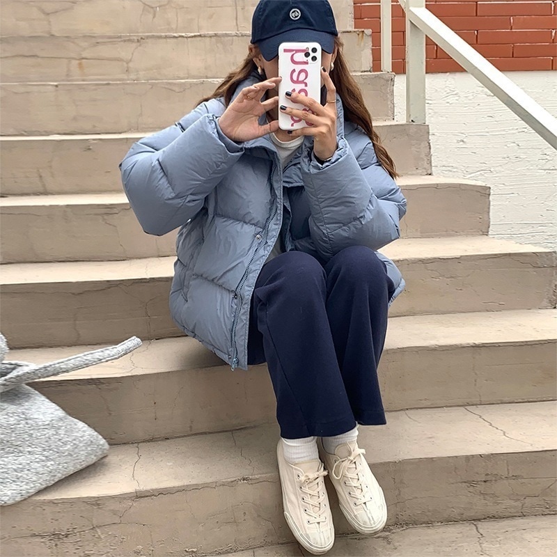 平湖ダウンジャケットレディースショート 2025 冬新作ホワイトダックダウン暖かいスモールブレッドジャケットトレンディ卸売