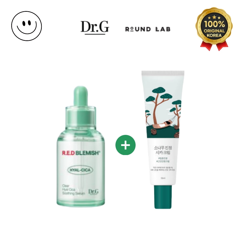 人気韓国コスメ乾燥・皮脂・ニキビ悩みに低刺激スキンケアセット(セラム＋パッド)韓国人気の鎮静スキンケアブランドを厳選