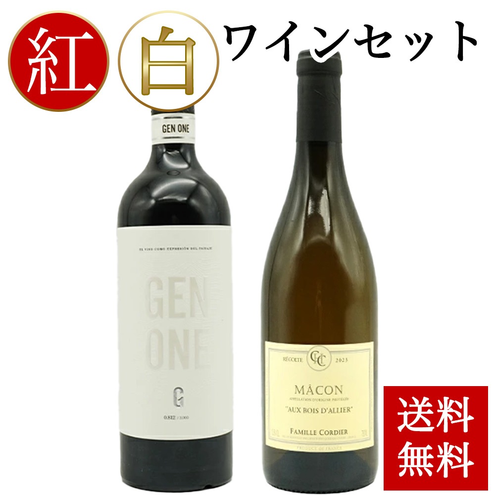 【 送料無料 お中元 夏ギフト 】紅白 ワインセット A（熨斗 ラッピング 可) ワイン ギフト セット お酒 御中元