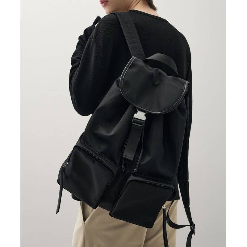 DRAW FIT ハイド ダブルポケット バックパック [BLACK] DFBG5301BK 372498