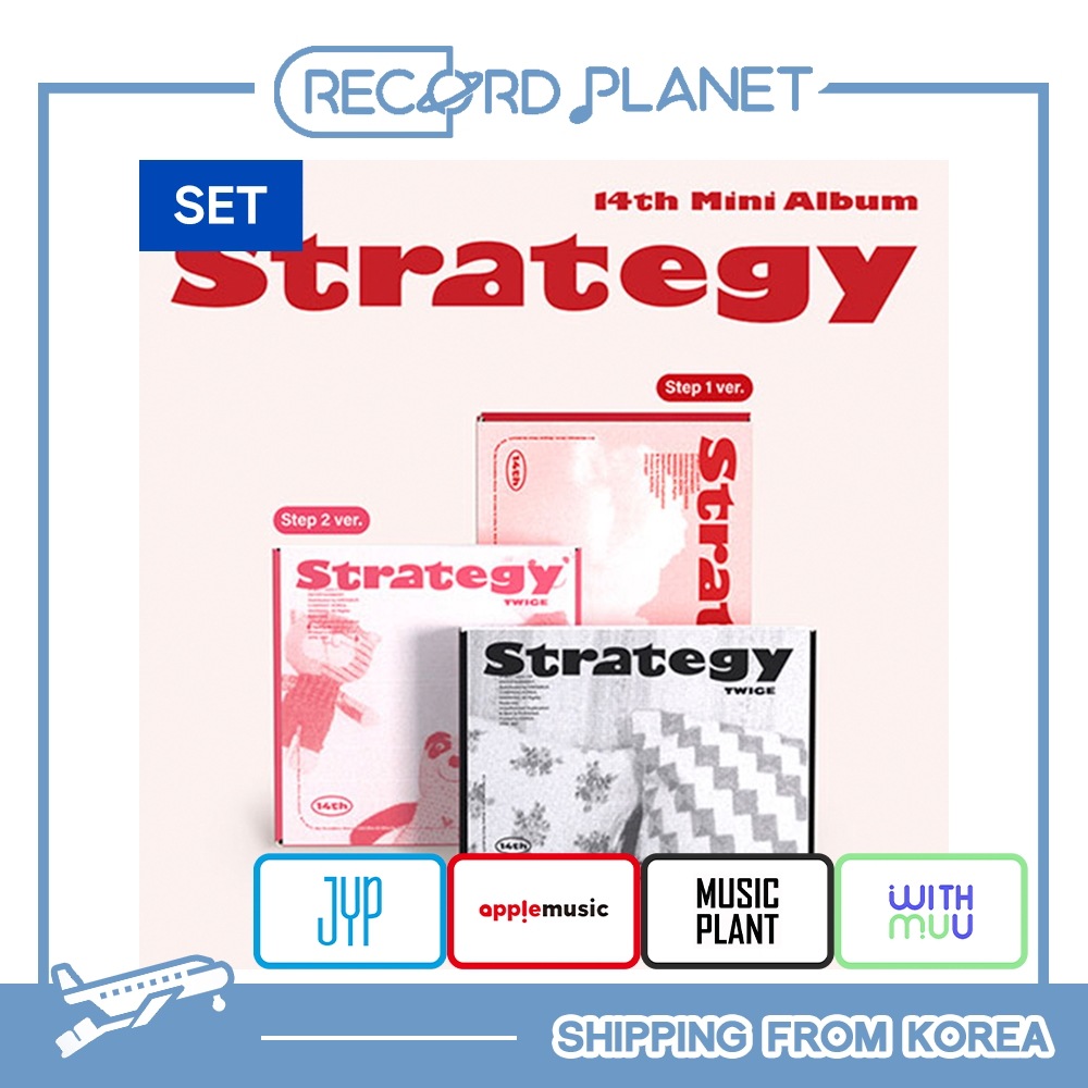 ONLINE特典+ 3種セット TWICE - 14th Mini Album [ Strategy ]