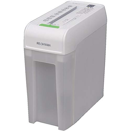 アイリスオーヤマ シュレッダー 家庭用 細断枚数6枚 クロスカット 連続使用3分 CD/DVD/カード対応 ダストボックス8.8L A4/108枚収容 コンパクト P6HC ホワイト