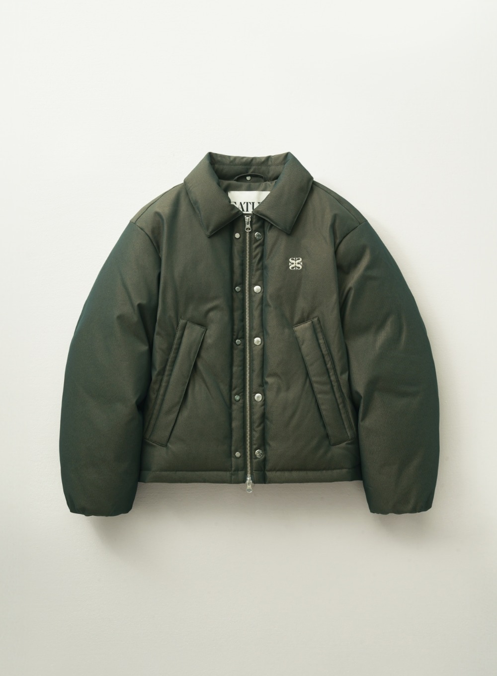 【SATUR】 (W) LECCE TWO TONE DUCK DOWN PADDING : GLITTER GREEN BROWN
