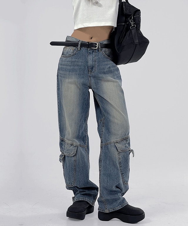 トフィー カーゴ デニム ロングパンツ