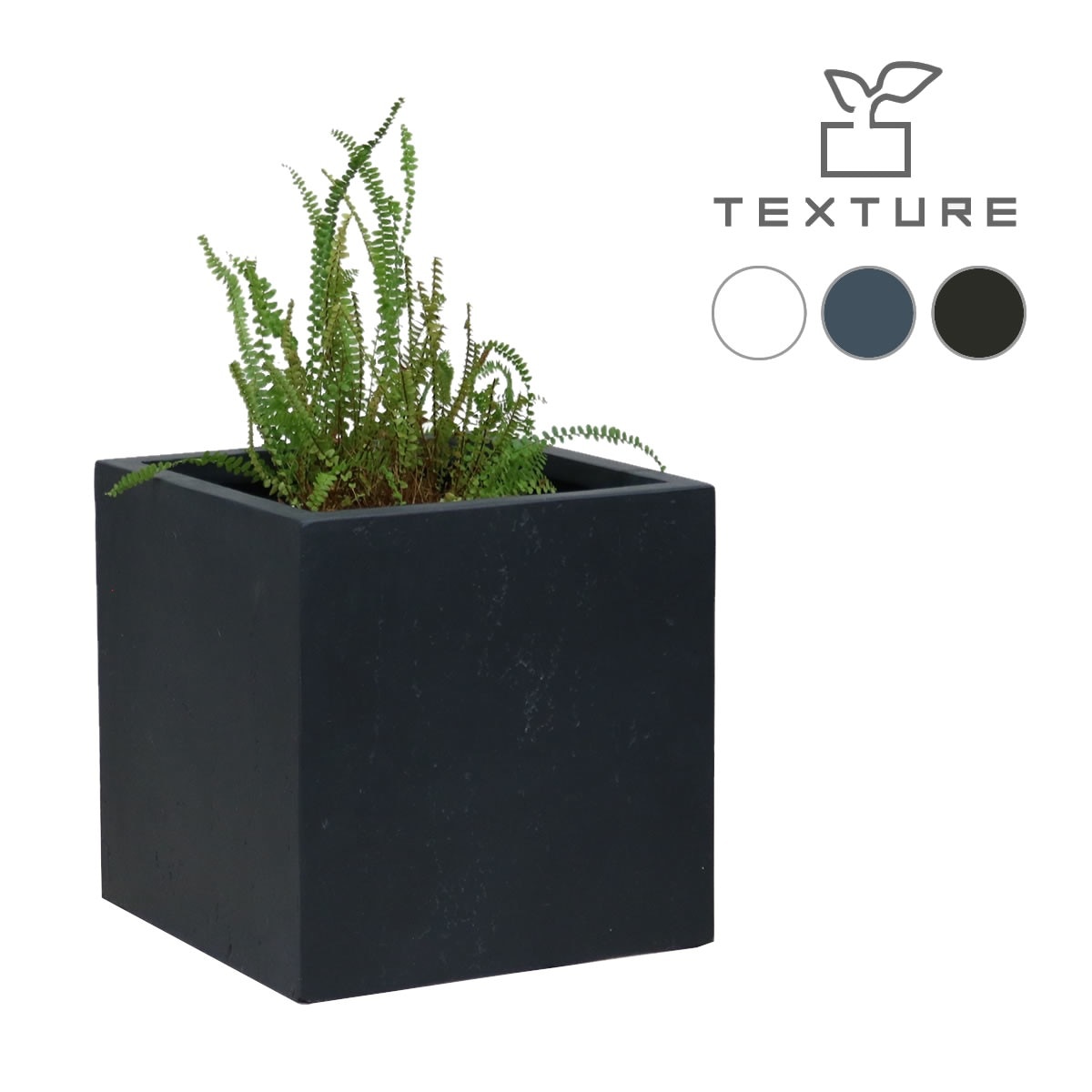 プランター 打ちっぱなしコンクリート質感 36x36cm スタイリッシュ モダン