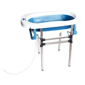 ペット用バスタブ ペットバス 排水口付き ノンスリップ加工 折りたたみバスタブ 脚立 小型犬 中型犬 猫 ペット用品 ペットグッズ