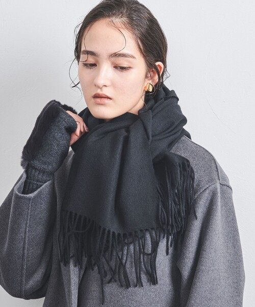 [最安値挑戦]ストール カシミヤ ソリッド ストール レディース