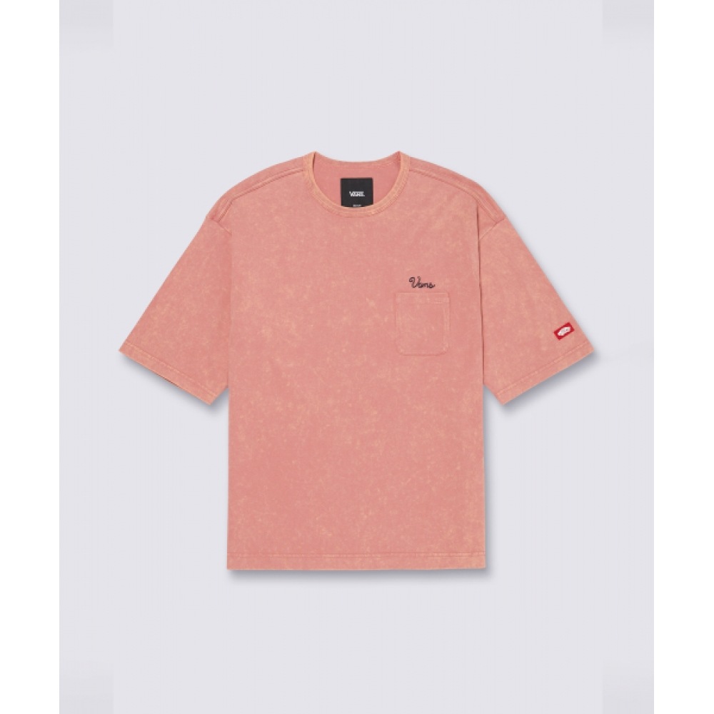 VANS TDC メンズ ウォッシュドアウト 半袖シャツ - アッシュローズ VN000P0AOZ91