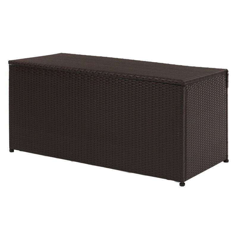 収納庫（ダークブラウン）　RUD-2430DBR樹脂製なのでお手入れ簡単ベランダやお庭の収納に