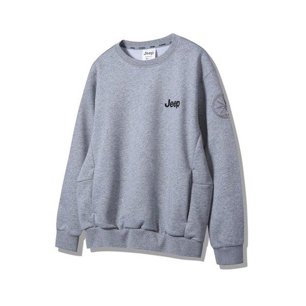 JP1TSU813 禅企画コンパスマンツーマン2024年メランジグレーTシャツ_SC