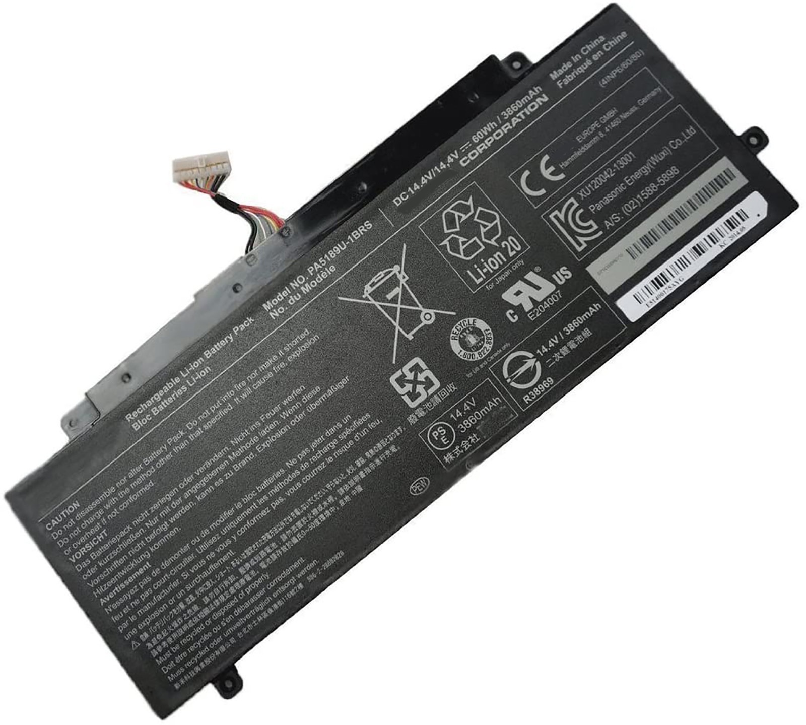 PA5189U-1BRS 電池・東芝ノートパソコン互換 P55W-B5318 P55W-B5224 PA5189U-1BRS 交換用のバッテリー dc909-A865