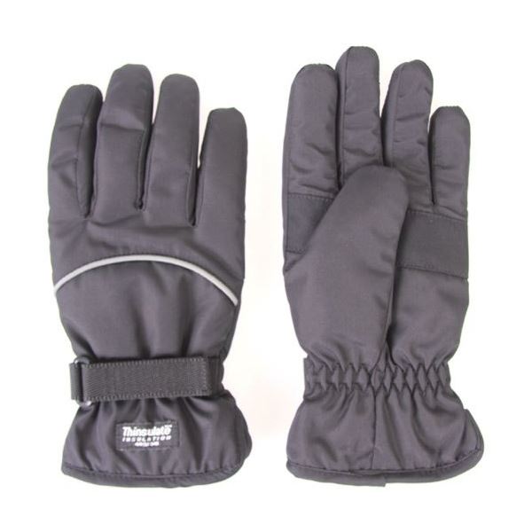 防水インナー内蔵 グローブ/手袋 (レディース 10組セット 5234) ブラック 約25×10×3cm 厚手 シンサレート (防寒用品)