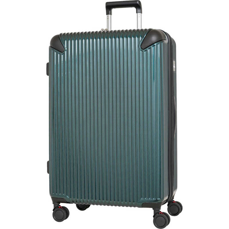 SPALDING　スーツケース ファスナータイプ 旅行日数目安：10日以上 114L(拡張時125L) TSAロック搭載 ［TSAロック搭載］ グリーンカーボン　SP-0836-74-GRC
