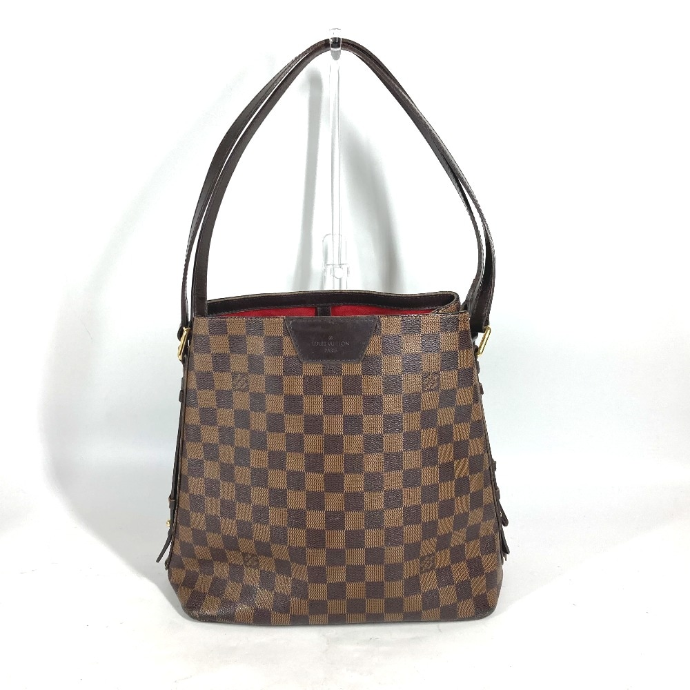 ショルダーバッグ N41108 カバ・リヴィントン ダミエ 肩掛け トートバッグ ダミエキャンバス エベヌ ブラウン