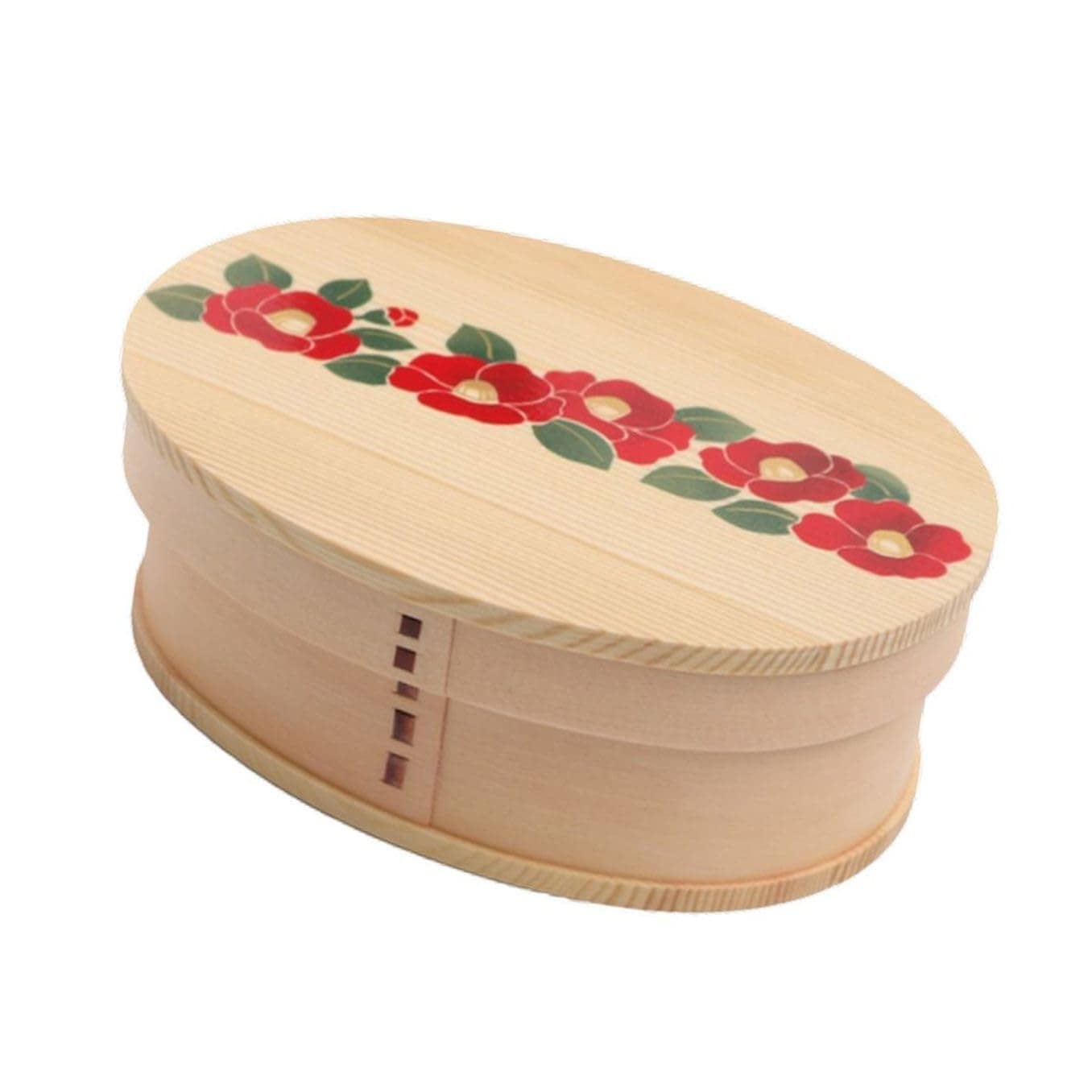 j-kitchens 曲げわっぱ 弁当箱 18cm × 13.5cm × 6.8cm 700ml ウレタン/蒔絵加工 Current model