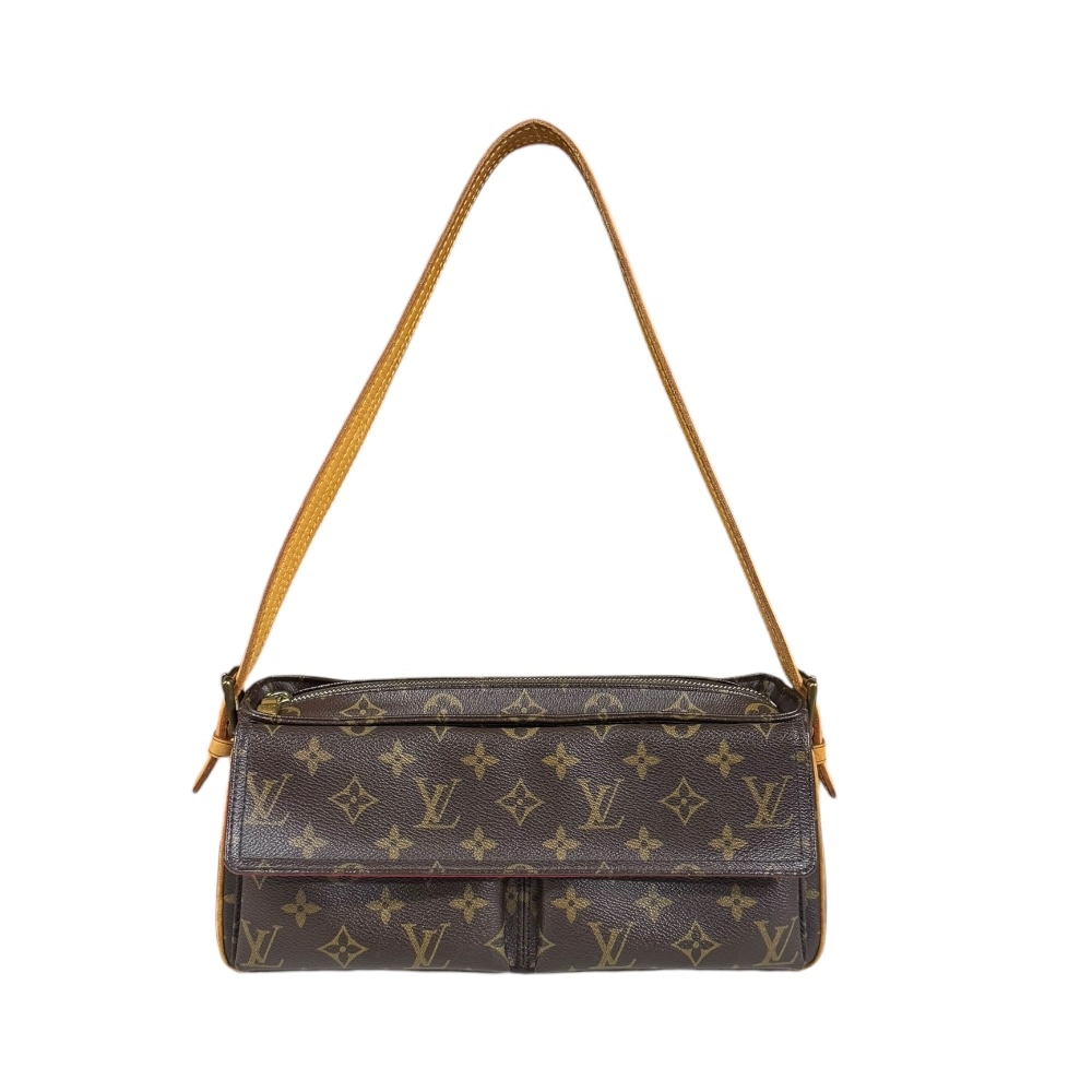 ルイヴィトン ヴィバシテMM モノグラム ショルダーバッグ モノグラムキャンバス M51164 ブラウン LOUIS VUITTON 中古