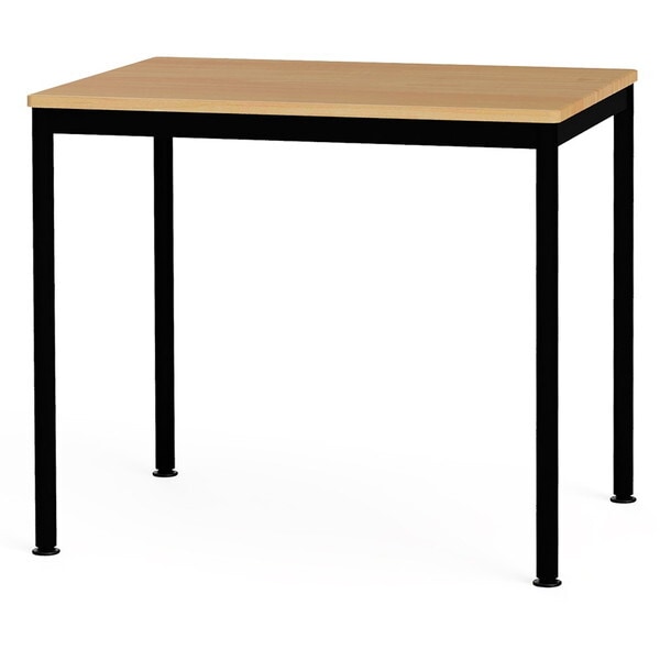 FDF-8060KMBK フラットテーブル80×60cm オーク ブラック メーカー直送