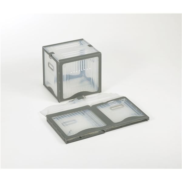 リスボックス/コンテナボックス (26B クリア/グレー) 軽量 折りたたみ (耐久性 衝撃性 耐候性) 6,862円