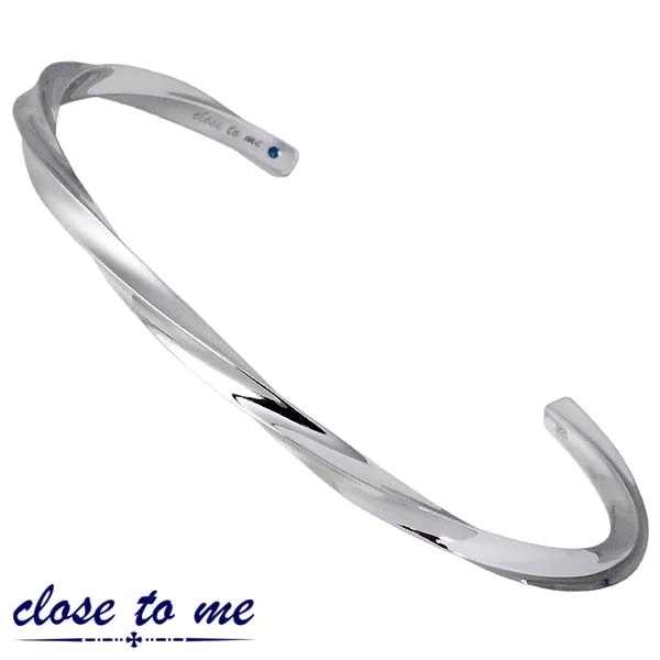 クロストゥーミー close to me シルバー バングル ブルーダイヤモンド