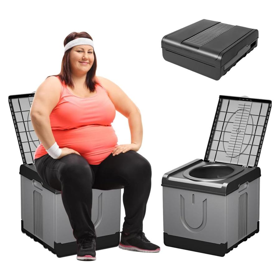 簡易トイレ 簡易ポータブルトイレ 防災 非常用 災害用 ポータブルトイレ 軽量 折りたたみ 持ち運び コンパクト 耐荷重200kg 組み立て簡単 車載 キャンプ アウト