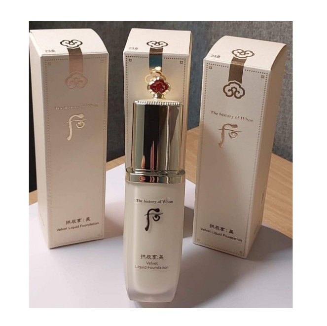 ゴンジンヒャン：ミ ベルベット リキッド ファンデーション SPF30/PA++ / 韓国ファンデーション / メイクアップ / グロー スキン / 韓国メイク / ナチュラル カバレッジ