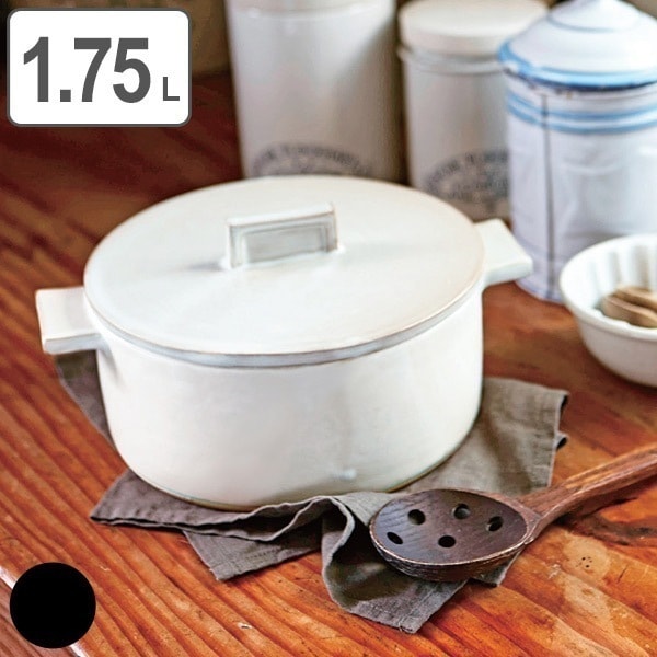 土鍋 Lサイズ ドゥマン クレイポット 日本製 笠間焼 ガス火専用 両手鍋 どなべ おすすめ RIKIZOTAMAKI 直火土鍋 鍋 なべ 卓上鍋 オーブン対応 おしゃれ