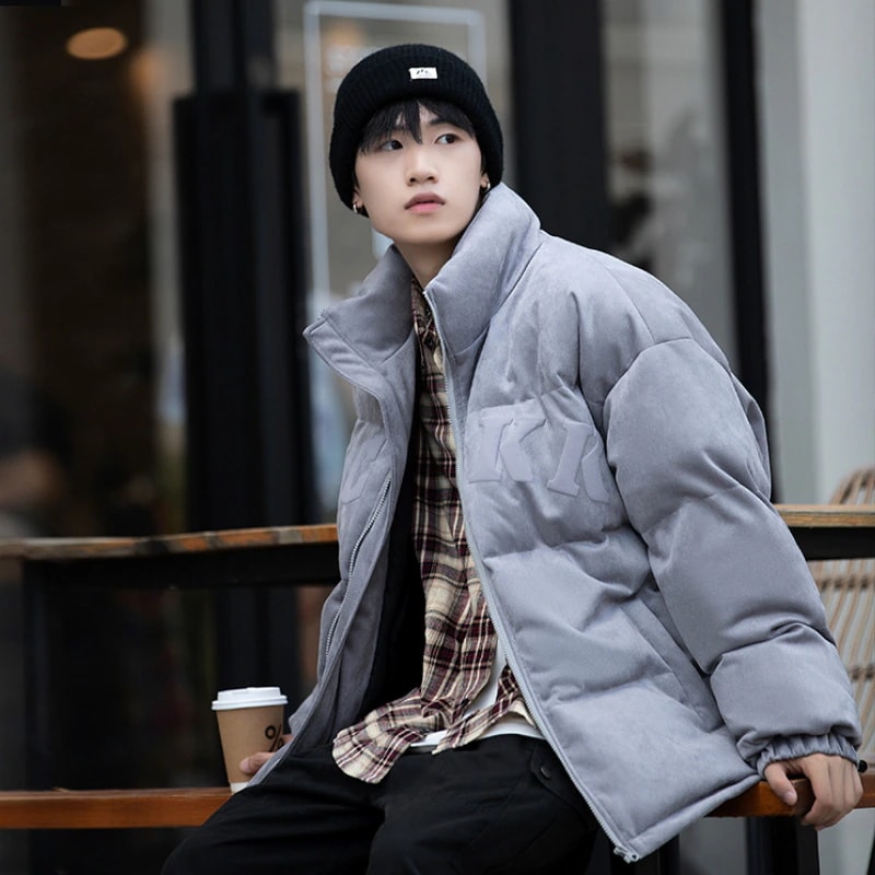 中綿コート メンズ コート 中綿ジャケット 厚手 防寒 あったか 暖かい ジャケット アウター カジュアル おしゃれ 無地 長袖