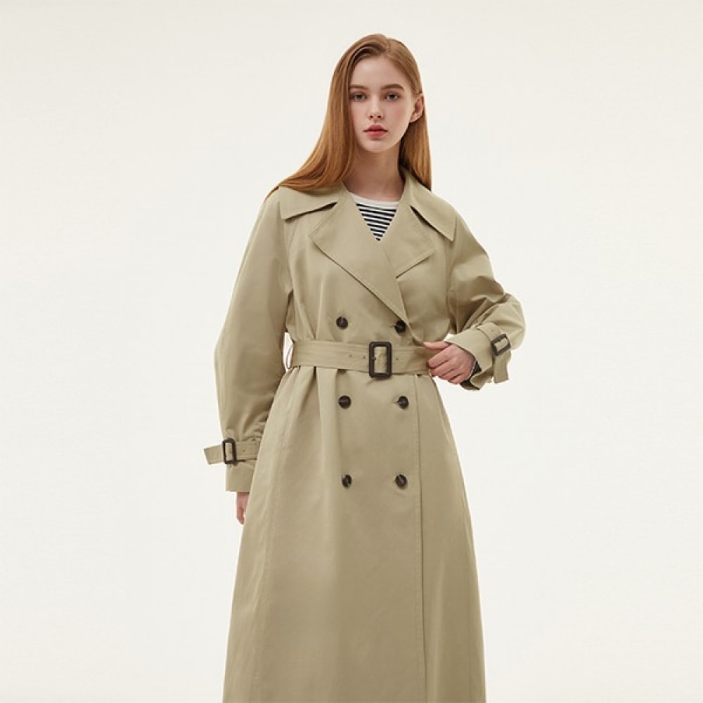 [プラスチックアイランド] ダブルトレンチコートPQ3WC461