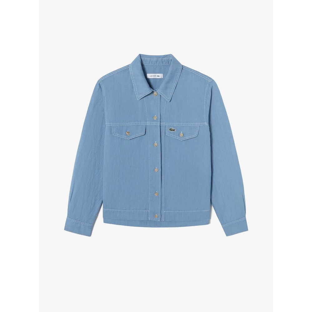 LACOSTE 女性用リラックスフィットアウターウェアシャツ CF193E-55G L99 Q2NCF193E-55GL99 19,893円