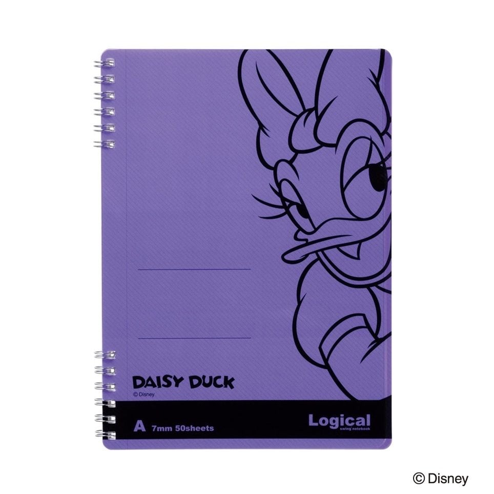 （まとめ買い）ナカバヤシ スイング/ロジカル Wリングノート ディズニー A5 デイジー バイオレット NW-A508-V [x10セット]