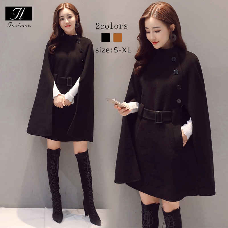 コートレディースポンチョコート秋冬長袖無地通勤オフィスレディースファッションコートジャケット