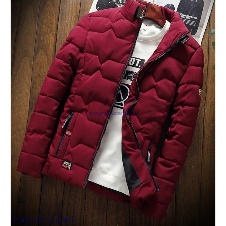 3日で出荷 ダウンジャケット メンズ 中綿ジャケット フード付き ハイネック ブルゾン 冬アウター 無地 防コート 防寒着 ジャケット ブルゾン アウター ダウンコート