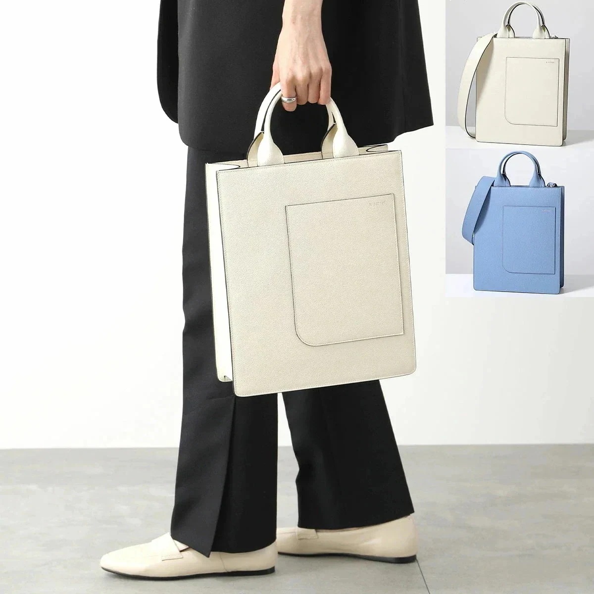 Valextra ヴァレクストラ トートバッグ BOXY SMALL ボクシィ スモール WBBX0044028LRL99 V5X44 028 レディース ボク