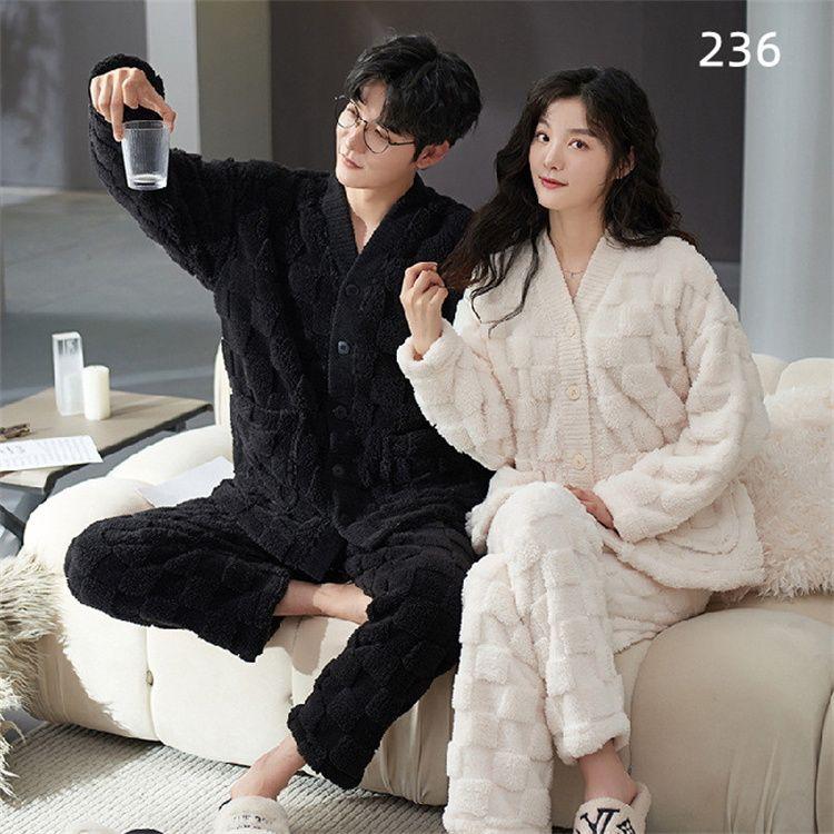 ペア パジャマ 冬 もこもこ カップル ペア ルームウェア パジャマ 秋冬 ペア 結婚祝い プレゼント ペアパジャマ上下 セット ペア パジャマ もこもこ カップル