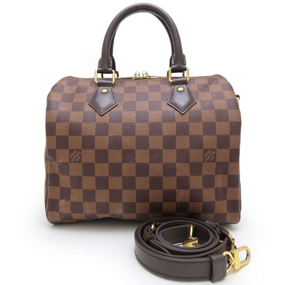 ダミエ スピーディバンドリエール25 N41368 ハンドバッグ 2Way エベヌ/352638【中古】