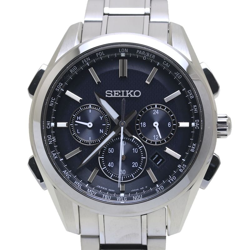 ブライツ フライトエキスパート SAGA197 8B92-0AA0 チタン メンズ /39881【中古】【腕時計】