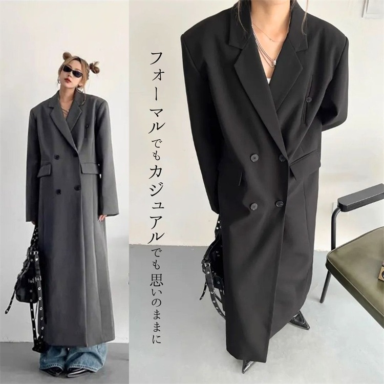 INSスタイル ロングコート あったかグッズ ゆったりする 気質 スリム トレンチコート コート レディース ダスターコート