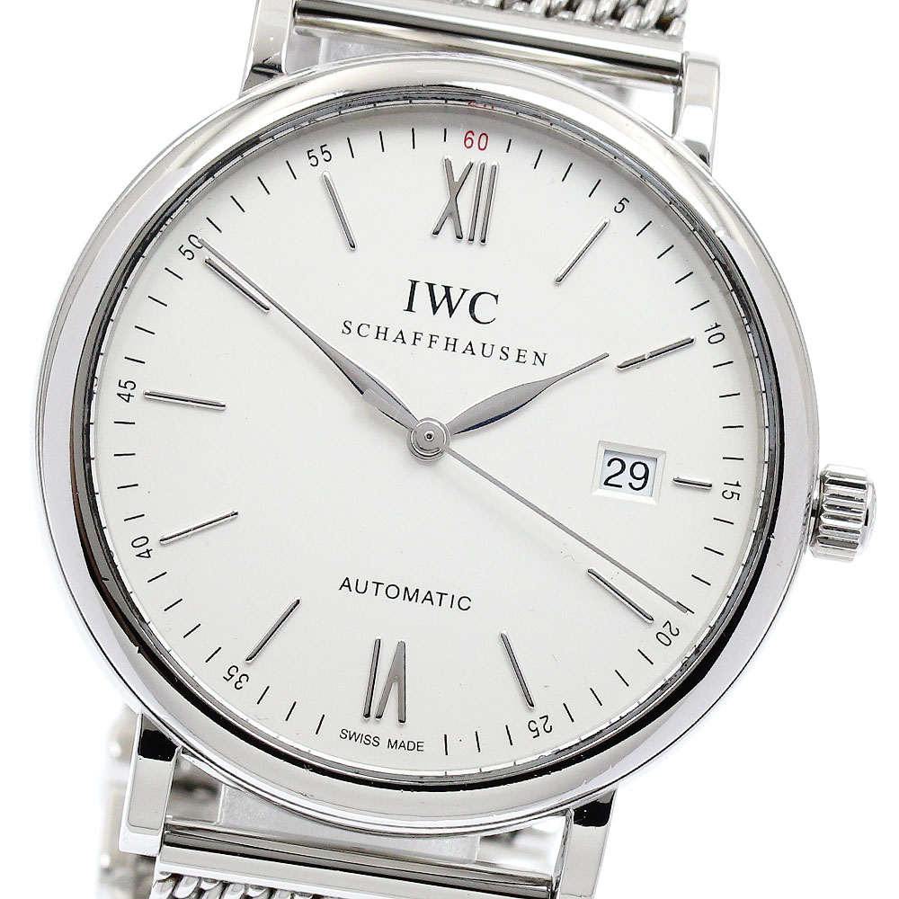 IWC SCHAFFHAUSEN IW356505 ポートフィノ デイト 自動巻き メンズ 保証書付き_883524【中古】