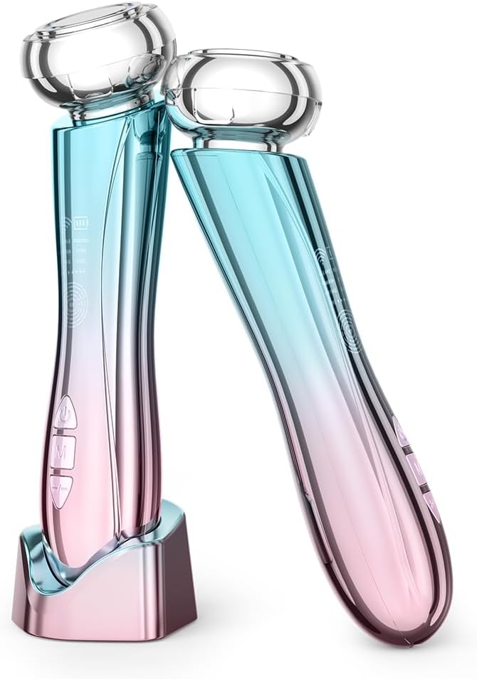 美顔器 EMS リフトアップ RF温冷美顔器 イオン導出 イオン導入 多機能美容器 1台10役【EMS微電流 RF温冷 6種類モード 5段階レベル 3色LED 光エステ】毛穴 汚れとり 肌引き締め 目