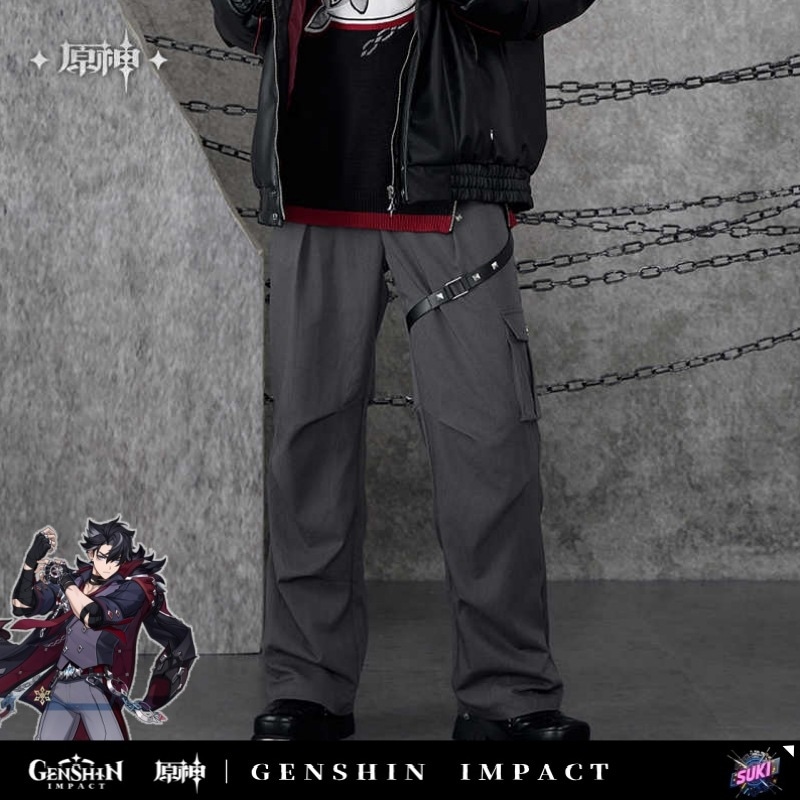 【プロ品質を極める!】原神 グッズ / リオセスリ インプレッションシリーズ / ロングズボン / Genshin Impact Wriothesley 莱欧斯利 げんしん コスプレ