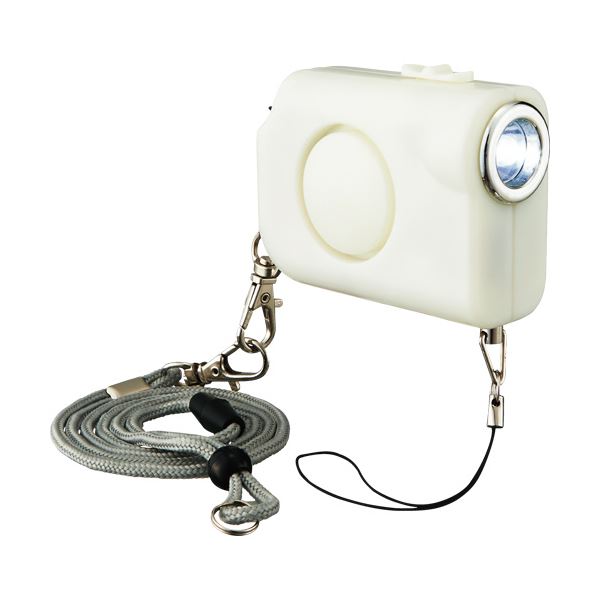 （まとめ）西文舘 LEDライト付防犯ブザー防水くん SE-105BSW 1個[x5セット]