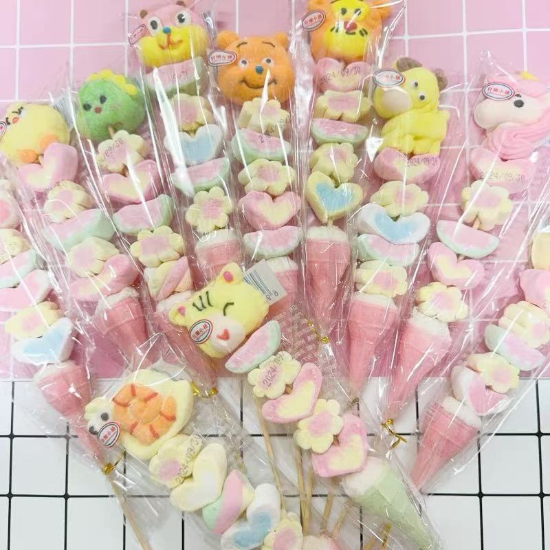 2個で3oo円OFF！60/120Pcs 漫画串 30g ひょうたん串 ロリポップグミ 子供用キャンディ バルクマシュマロ こどもの日のプレゼント 誕生日プレゼント