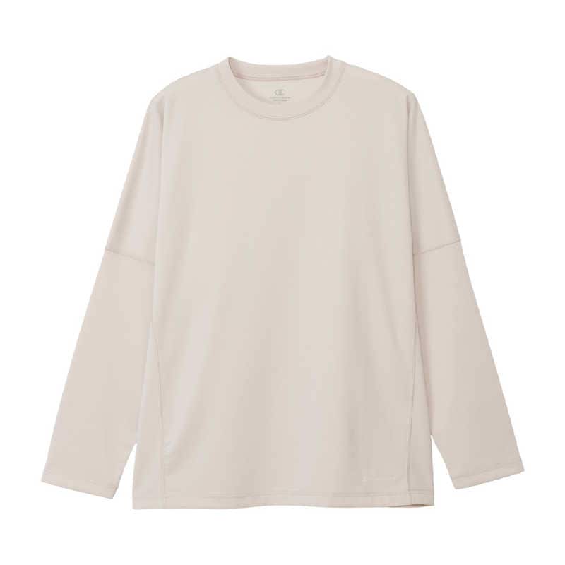 チャンピオン　リカバリーウェア ロングスリーブTシャツ ［Mサイズ］ サンドベージュ　C3-CS490