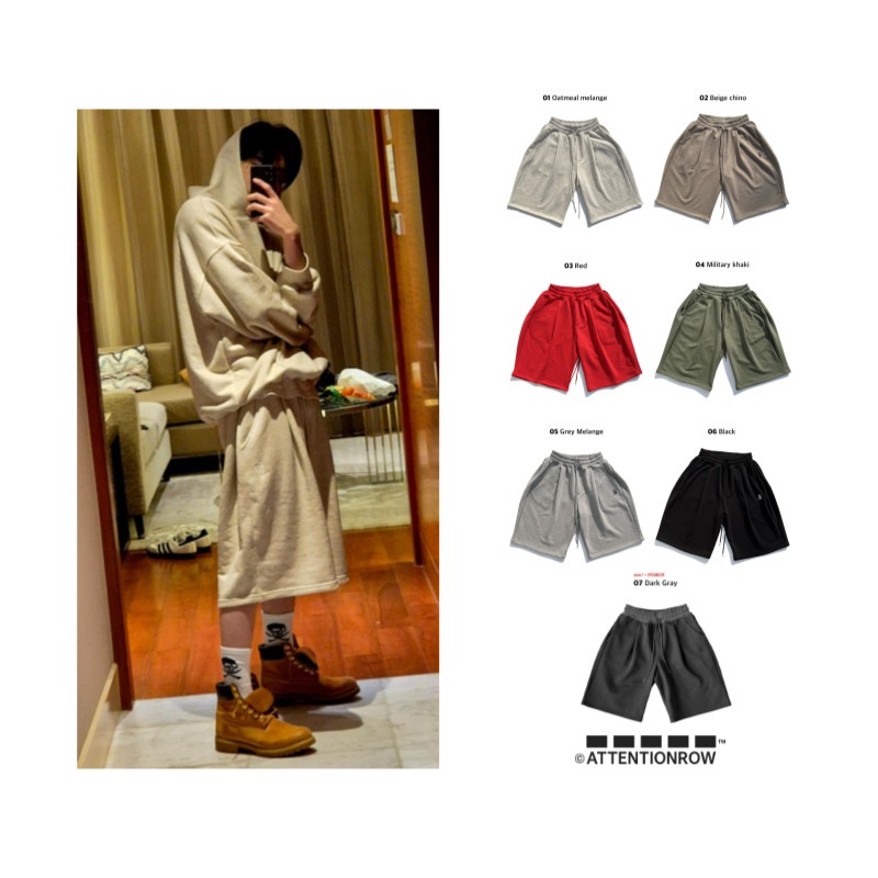 [ENHYPEN ソンフン 着用] Edition1. 3-tuck balloon fit Bermuda training shorts 7color / 韓国アイドル / ユニセックス