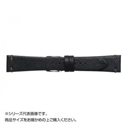 Emitta(エミッタ) 時計バンド ウーガ 18mm ブラック (美錠:銀) EU-A18