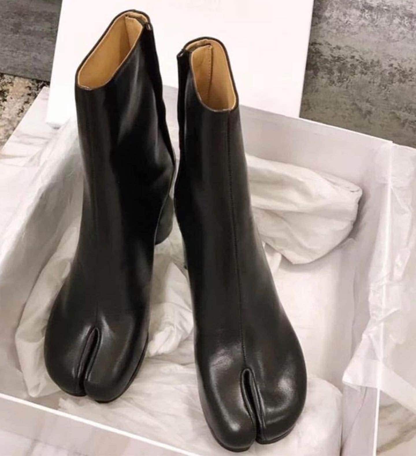 【人気商品超目玉】足袋 ブーツ 3色 足袋ヒール　タビブーツ 大人可愛い 韓国系 オルチャン 人気 トレンド 20代 30代 40代 シューズ 靴 きれいめ かわいい おしゃれ 7,297円