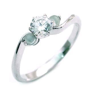 CanCam掲載( 婚約指輪 ) ダイヤモンド エンゲージリング( 6月誕生石 ) ムーンストーン楽ギフ_包装